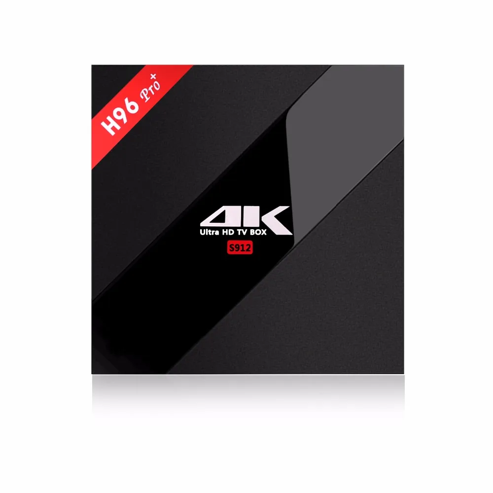 H96 Pro Plus Android 7 1 ТВ коробка 3 Гб/32G Amlogic S912 Octa Core с двухъядерный процессор Wi Fi BT4.1 1000 M LAN