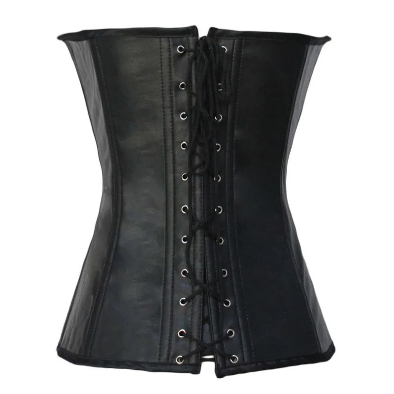 Корсет Женский черный кожаный для похудения|leather corset|black steampunk corsetsteampunk corset |