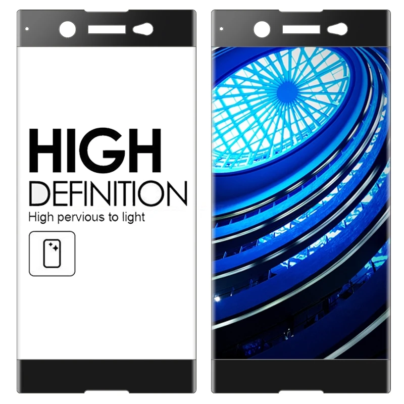 Закаленное стекло с полным покрытием для Sony XA1 Ultra Защитное экрана Xperia XA DuaL G3112 Plus