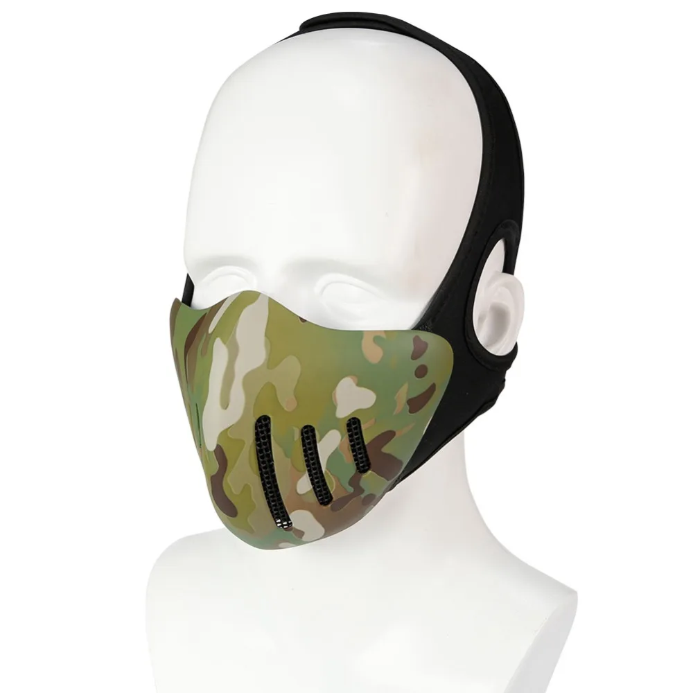 WosporT тактическая маска Airsoft Glory рыцаря на половину лица для быстрого Шлем Военная