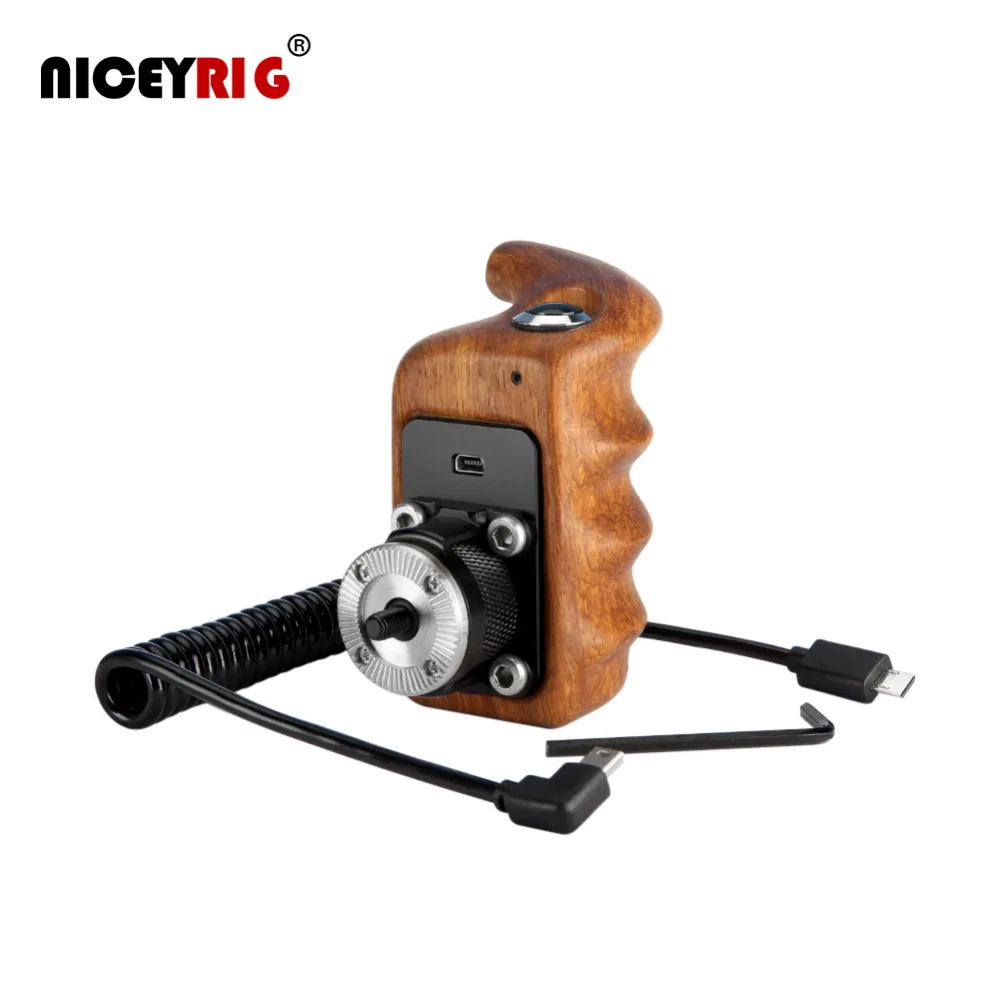 Ручка для камеры NICEYRIG деревянная ручка DSLR ARRI Rosette видео вкл. ВЫКЛ.|Клетки камер| |