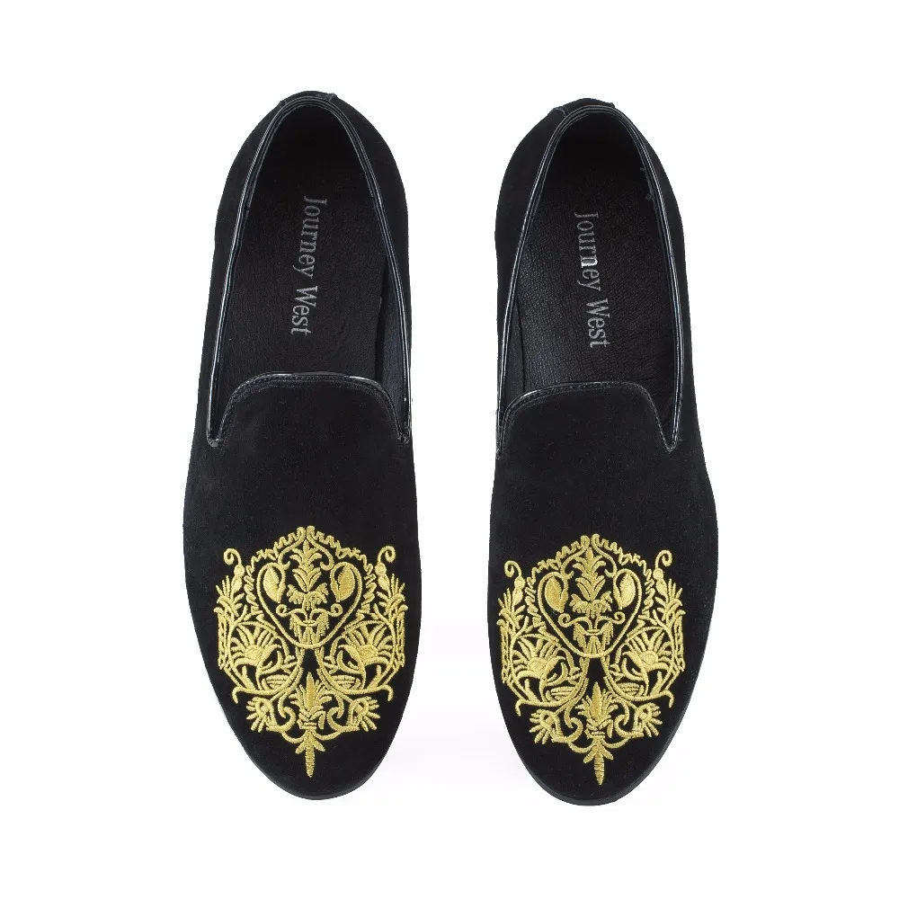 Men Suede Leather Loafers Slipper Casual Shoes Fashion Party and Wedding Black Dress Shoes British Slip on Men's Flats Size 7-13