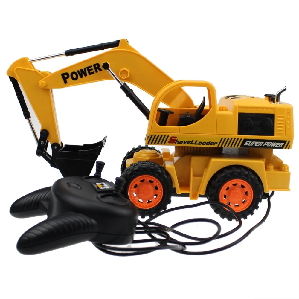 Проводной экскаватор 5ch 4 колеса digger кабель Управление строительство грузовик