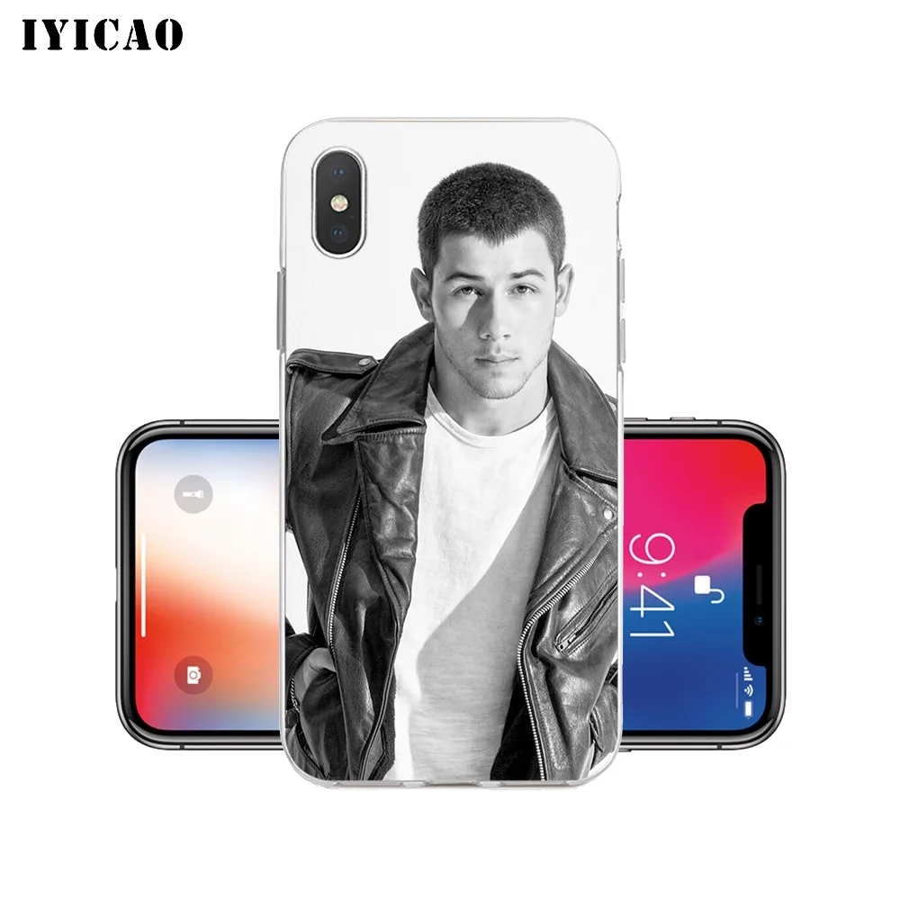 IYICAO Nick Jonas Мягкий силиконовый чехол для телефона iPhone X XR XS MAX 6 6s 7 8 Plus 5 5S SE TPU