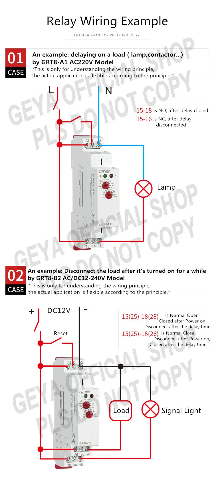 Free Shipping GEYA GRT8-B Off Delay Time Relay Electronic 16A AC230V OR AC/DC12-240V with CE CB Certificate