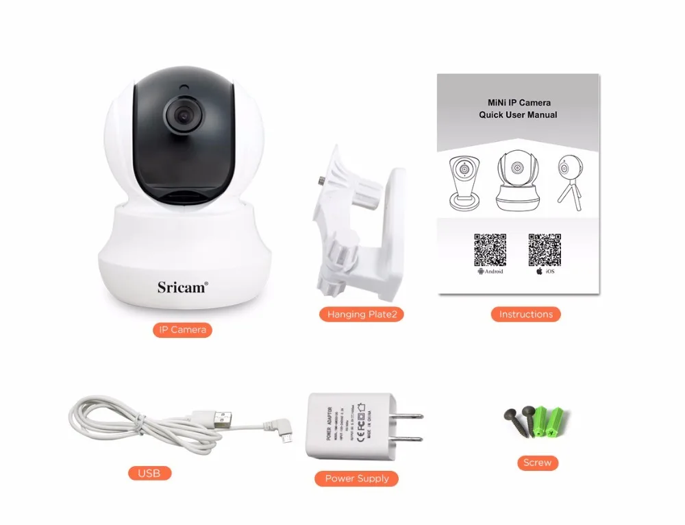 Sricam SP020 HD 1080P WiFi IP комнатная камера безопасности IR-CUT Suvillance Беспроводная камера для домашнего наблюдения CCTV радионяня
