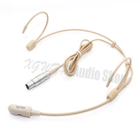 mini complexion ear dual hook hanging headset headworn microphone mic microphone for shure wireless body pack transmitter system