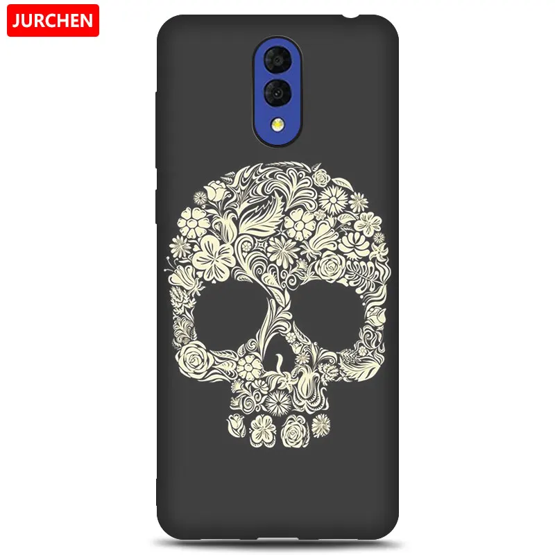 47 JURCHEN Case For Alcatel 3L Case Soft Tpu Silicone Back Cover For Alcatel 3L 3 L Case Cover Funda Printing Bag Cartoon - Цвет: 47