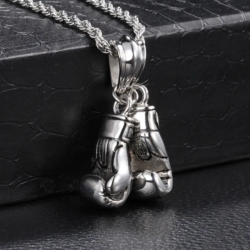 Мужские ювелирные изделия блестящее серебро нержавеющая сталь двойная