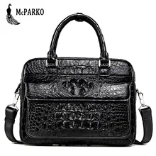 Luxury crocodile Briefcase genuine Leather alligator skin Bag men Businessman officer briefcase original leather