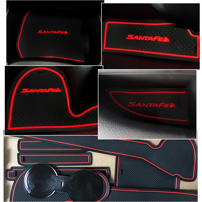 Противоскользящий резиновый подстаканник для Hyundai Santa Fe 2013 2014 2015 2016 2017 2018 DM Maxcruz Grand
