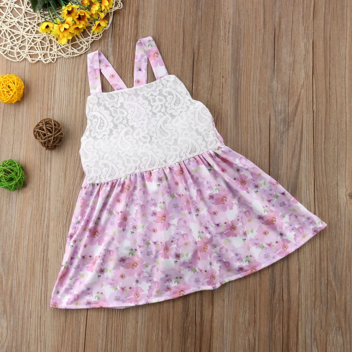 2018 NEW fashion sweet Newborn Infant Baby Girl Floral sleeveless Jumpsuit Bodysuit Clothes Outfits wild summer lovely CH |