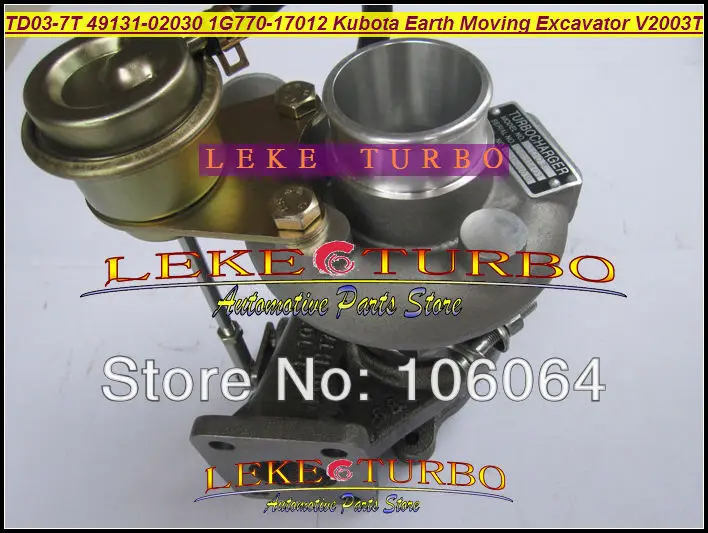 Турбопривод TD03 TD03-07B 49131-02030 для koparki Kubota Earth Moving Excavator V2003 V2003T F2503 F2503-TE-C 1G770-17012 (art.: 3920d41ae699e) - 3920d41ae699e