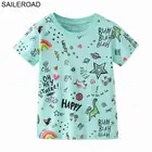 Детская футболка для мальчиков и девочек, с принтом единорога, на возраст 4 года