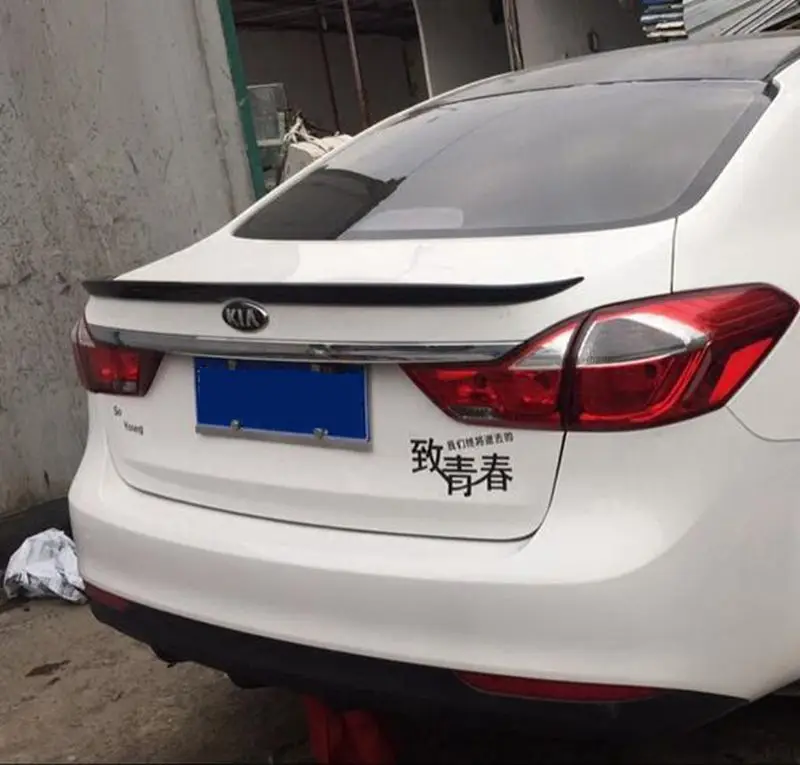 MONTFORD для Kia Cerato K3 2016 2017 Авто ABS пластик Неокрашенный цвет задний Багажник крыло