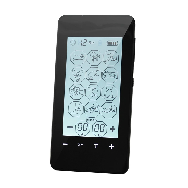 Back Electric Massage Muscle Therapy Stimulation Physiotherapy Massager Pain Relieve 12 Modes Full Body Massager Press Screen Multi - Цвет: Back