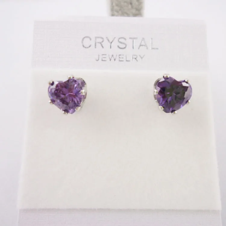 Ювелирная фабрика восемь сердец стрел серия AAA циркон серьги-гвоздики в форме