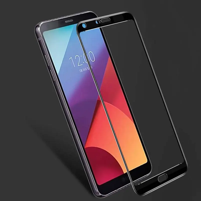 Полное покрытие Закаленное стекло Защитная пленка для экрана LG G6 V30 Plus Q6 V10 G7 ThinQ + G4