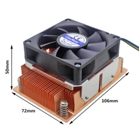 2u server cpu cooler copper heatsink radiator cooling fan for intel lga 2011 rectangle narrow ilm workstation active cooling