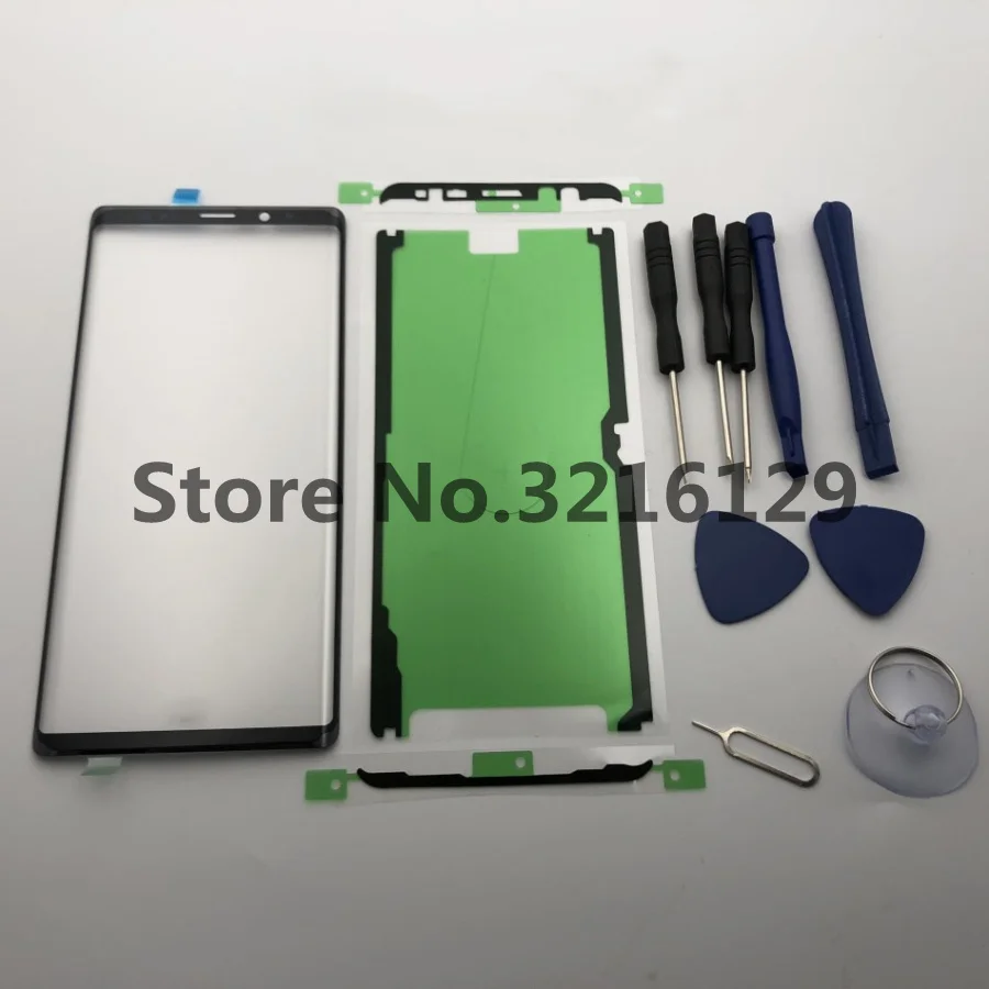 

Передняя внешняя стеклянная крышка объектива Запасные части для Samsung Galaxy note 9 s8 s9 s10 S20 NOTE 10 plus NOTE 8 сенсорный экран + клей