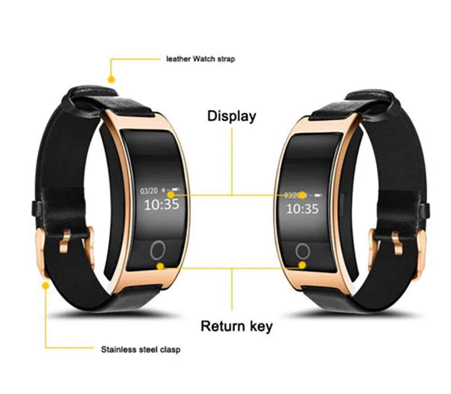 Smart Браслет крови Давление монитор Смарт часы Для мужчин для Android iOS Bluetooth 4 0 IP67