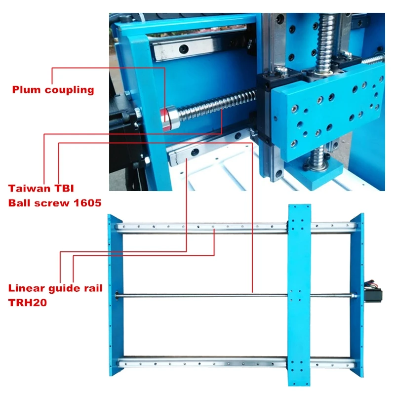 

2.2KW Spindle Linear Guide Rail 4axis 3040 CNC Milling Wood Metal Engraver Router Machine