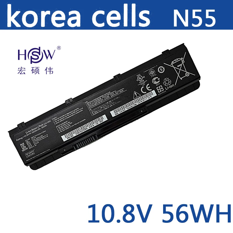 HSW Новый аккумулятор для ASUS A32 N55 07G016HY1875 N45 N45E N45S N45F N45J N45JC N45SJ N45SN N45SF N45SL bateria|battery for