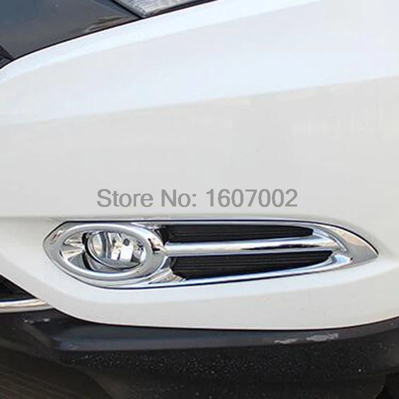 Для 2014 2015 2016 HONDA HR V LX VEZEL ABS хром передняя крышка Foglight для Vezel/HRV Высокое качество