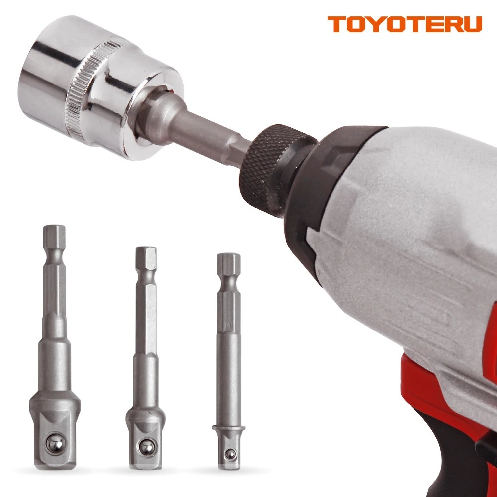 TOYOTERU 16 шт. адаптер и Набор бит с держателем расширения для ручного драйвера или электроинструмента