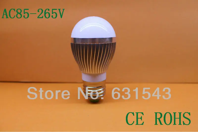 Free shipping 6x CREE High Power E27/B22/E14 3*2W Led Bulb AC85~265V CE&ampROHS Cool/Warm white 2 Years warranty 6W Light | Лампы и