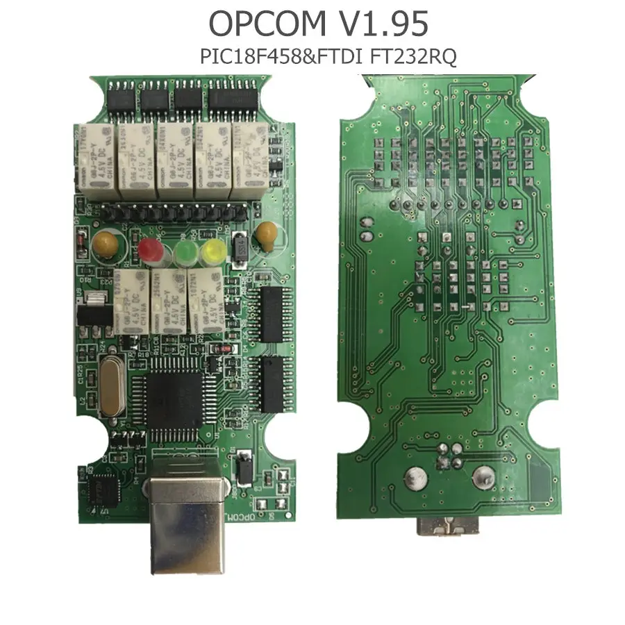 Последняя версия OPCOM V1.95 PIC18F458 FT232RQ прошивка OP-COM для Opel диагностический инструмент OP COM V1.95 поддержка обновления оборудования