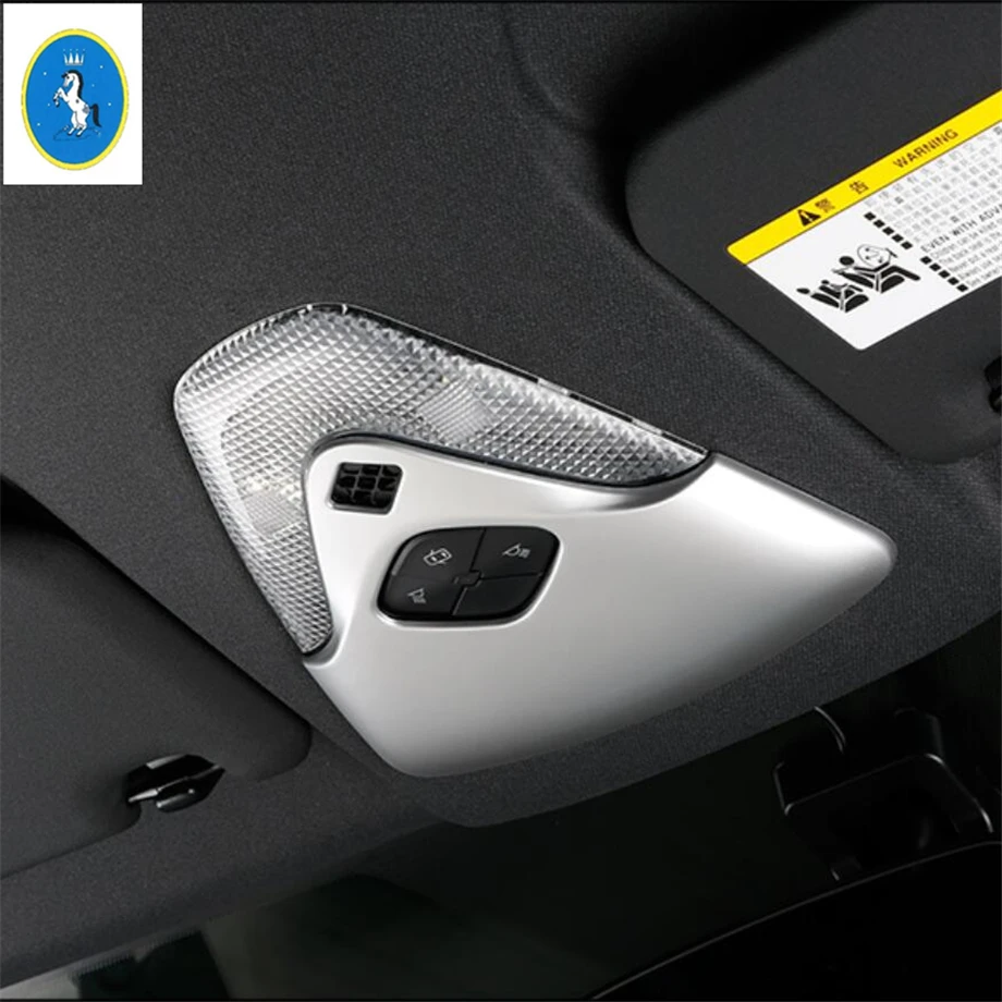 

Yimaautotrims Accessory Matte / Carbon Fiber Look Roof Top Reading Lights Lamp Frame Trim Fit For Toyota C-HR CHR 2016 - 2021