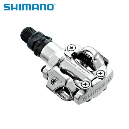 silver PD M520 велосипедные педали SPD самоблокирующиеся велосипедные педали, педали для горного велосипеда, запчасти PD-M520 SH51 шип с PD22 - Цвет: silver