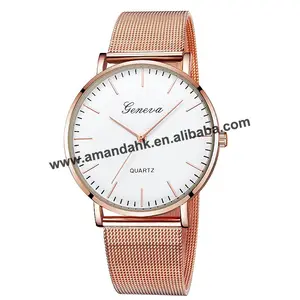 wholesale fashion women alloy casual wristwatches hot quartz watches case cute fashion men sport geneva watches 625