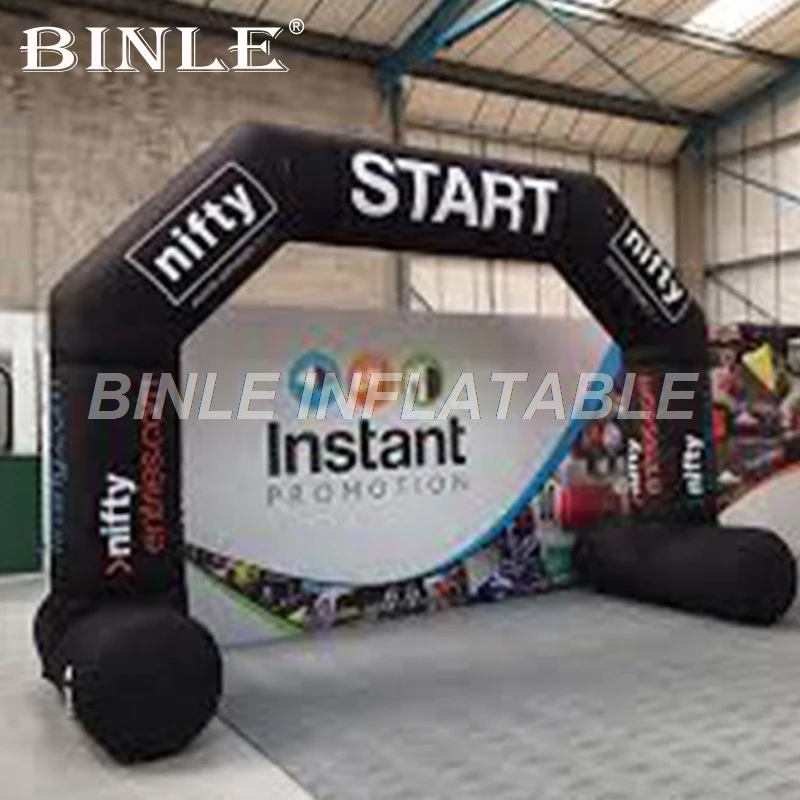Free shipping portable black outdoor event cheap inflatable arch running race entrance bow for sale | Игрушки и хобби