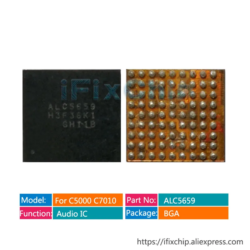 6 шт. 10 ALC5659 для Samsung C5000 C7000 аудио IC C5 C7 Chord звон чип | Электронные компоненты и
