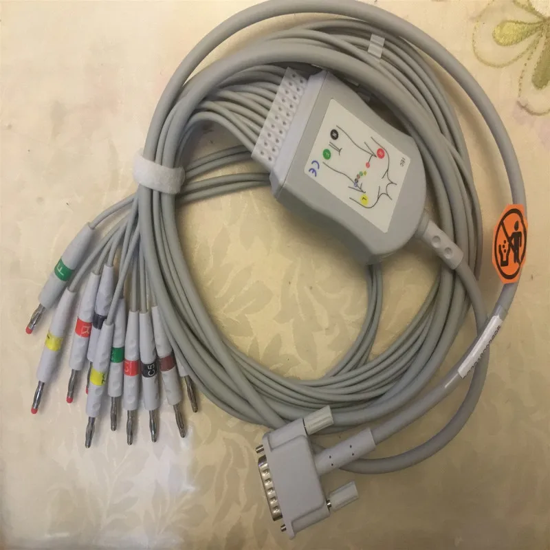 Бесплатная доставка совместимый с Bionet Cardiocare 2000/CardioTouch3000 цельный 10 выводов ЭКГ