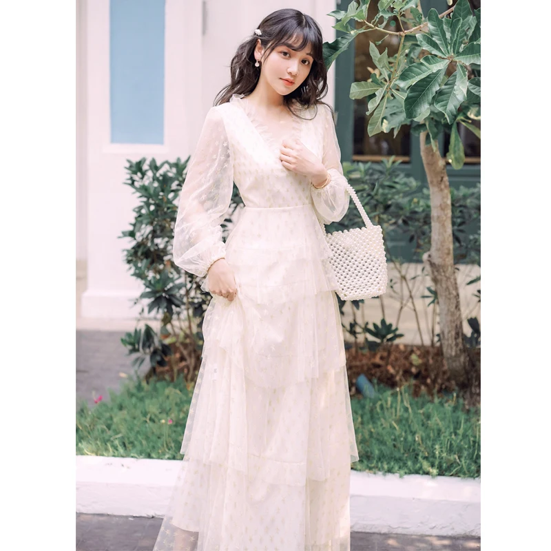 Женские сетчатые платья со звездами Пляжное Платье во французском стиле лето 2019 |