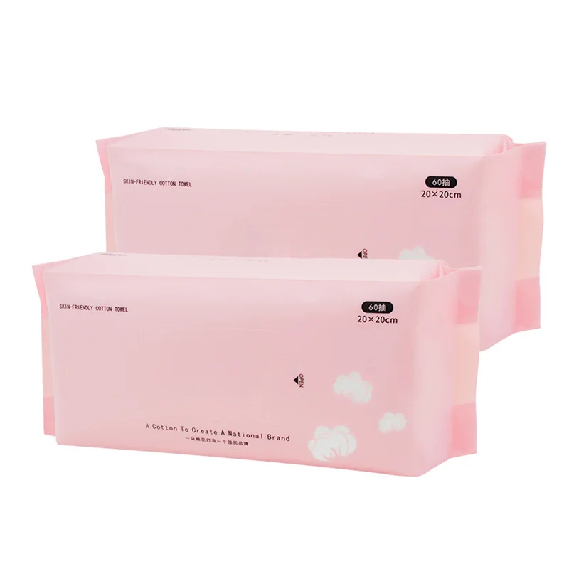 60 шт одноразовые полотенца для лица салфетки мочалки Макияж Мягкий лицевой