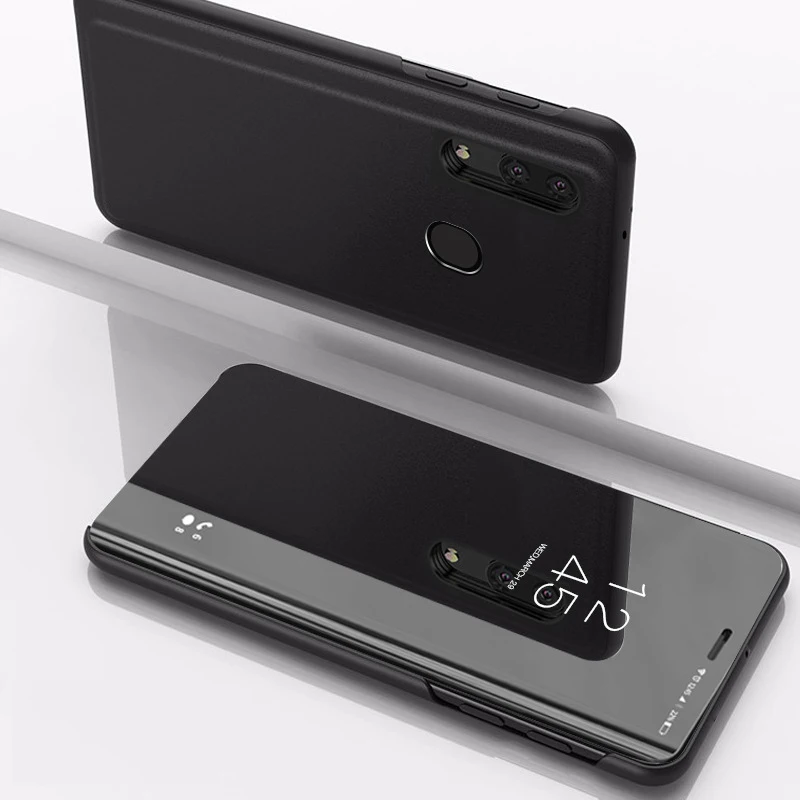 Роскошный зеркальный Чехол-книжка чехол для samsung A50 A10S A20S A20e A10e M30 A80 A90 A70 A60 A40 A30 S10 S9 S8 S6 S7 Edge Note 10 Plus чехол s
