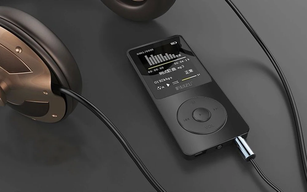 RUIZU X02 Ультратонкий MP3-плеер Usb 4 ГБ 8 ГБ 16 ГБ для хранения 1,8 дюймов экран воспроизведение 80h Высокое качество радио Fm Электронная книга музыкальный плеер
