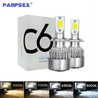 Автомобильные фары, 12 в, H4 светодиодный H7, H1, H3, H11, H13, HB1, HB2, HB3, HB4, HB5, 9003, 9004, 9005, 9006, 9007, 72 вт, 4300 лм, 6000K, 8000K, автомобильные фары