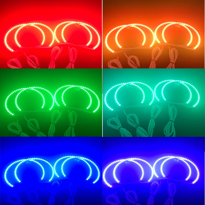HochiTech ультра яркий многоцветный RGB комплект светодиодов глаза ангела с пультом