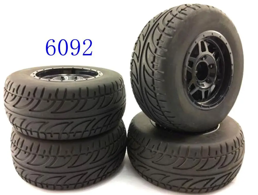 6092 1: 10th внедорожные короткие автомобильные шины для Proline 1/10 BFGoodrich KR2 2," Rock Crawler шины(4) 1/10 Yeit 4 шт. для HPI WR8 - Цвет: 6092