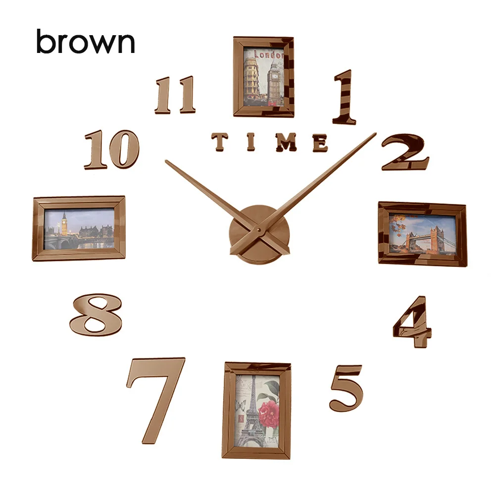 Фоторамка Saat настенные часы Horloge Reloj De Pared Duvar Saati Relogio De Parede Klok современный дизайн настенные часы 3d большие светящиеся