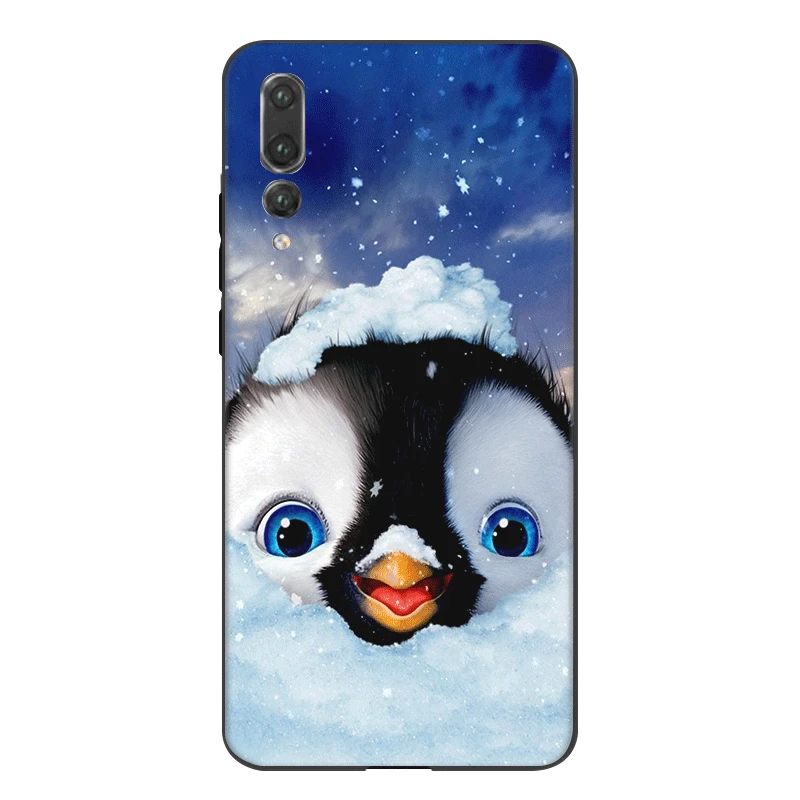 Silicone Mobile Phone Case For Honor Note 10 9 7X 7C 8X 8C 7A 6A 8 Lite Cover Cute Arctic Penguin Shell Bag | Мобильные телефоны и