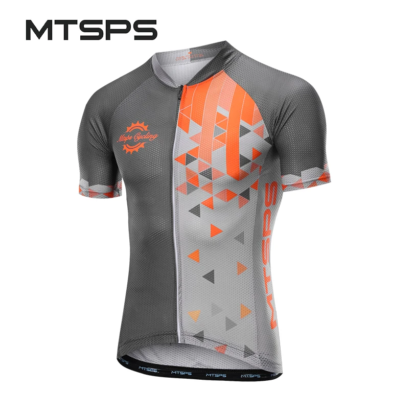 MTSPS мужская летняя одежда для велоспорта с короткими рукавами велосипедная