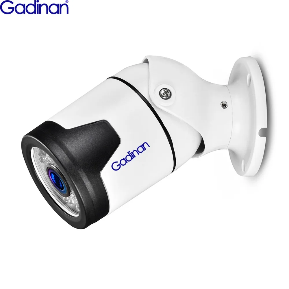 Gadinan 4MP POE IP камера пуля H.265 2,8 мм широкоугольный CCTV водонепроницаемый IP66 Крытый Открытый безопасности видеонаблюдения ONVIF