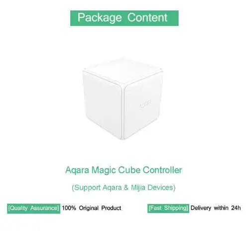 1pc Xiao mi Aqara mi Magic Cube контроллер Zigbee версия поддержка обновления шлюза умный дом mi jia устройство беспроводной mi Home приложение C2 - Цвет: 1pc
