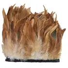 1 ярд лента с петухом для курицы, лента с бахромой, Рукоделие, сделай сам, перья для рукоделия, декоративные перья для изготовления ювелирных изделий, Плюмаж